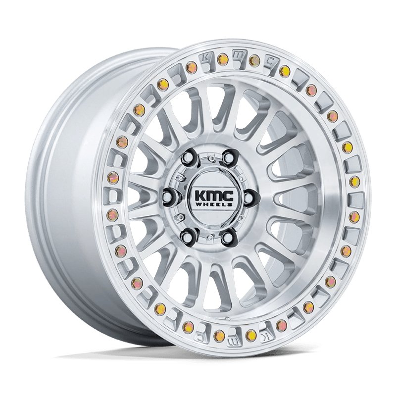 KMC | KM552 IMS 18x9.0 ET18 - GLOSS SILVER W/ MACHINED FACE