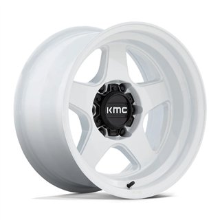 KMC | KM728 LOBO 17x9.0 ET-38 - GLOSS WHITE