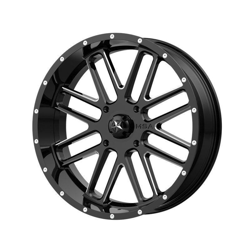 MSA Offroad | M35 BANDIT 20x7.0 ET0 - GLOSS BLACK MILLED