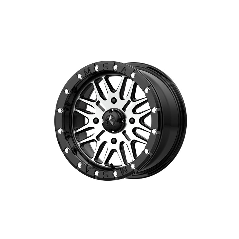 MSA Offroad | M37 BRUTE BEADLOCK 18x7.0 ET10 - GLOSS BLACK MACHINED