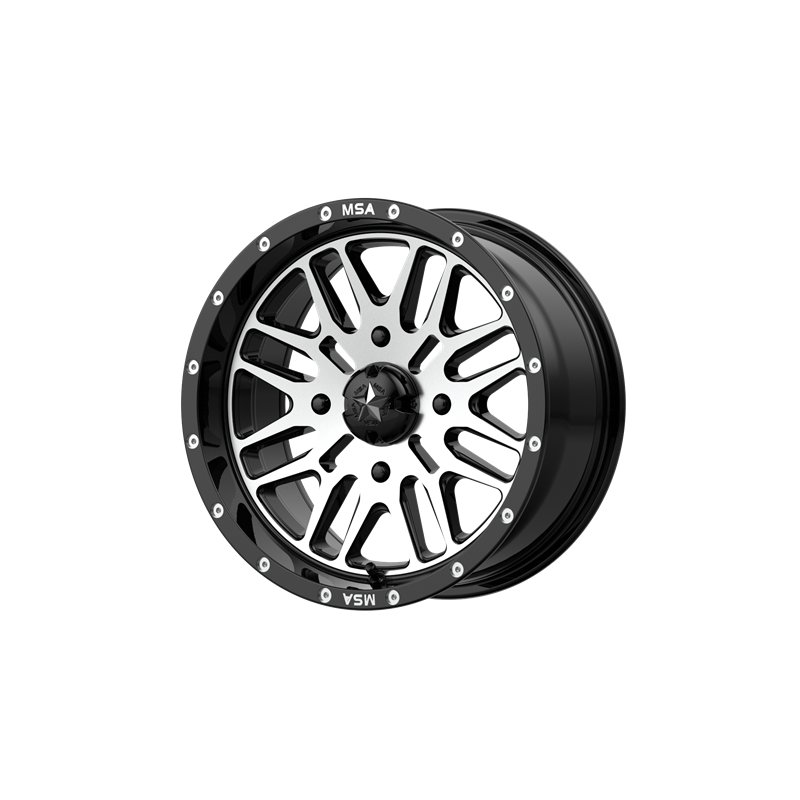 MSA Offroad | M38 BRUTE 14x7.0 ET10 - GLOSS BLACK MACHINED