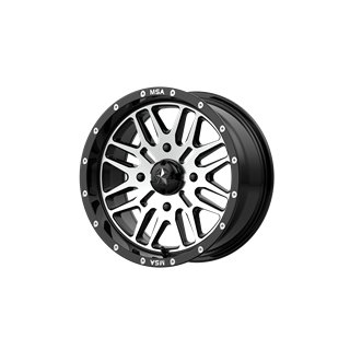 MSA Offroad | M38 BRUTE 15x7.0 ET10 - GLOSS BLACK MACHINED