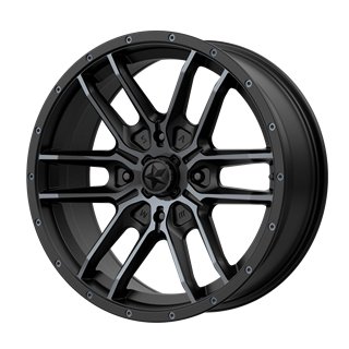 MSA Offroad | M43 FANG 15x7.0 ET10 - SATIN BLACK W/ TITANIUM TINT
