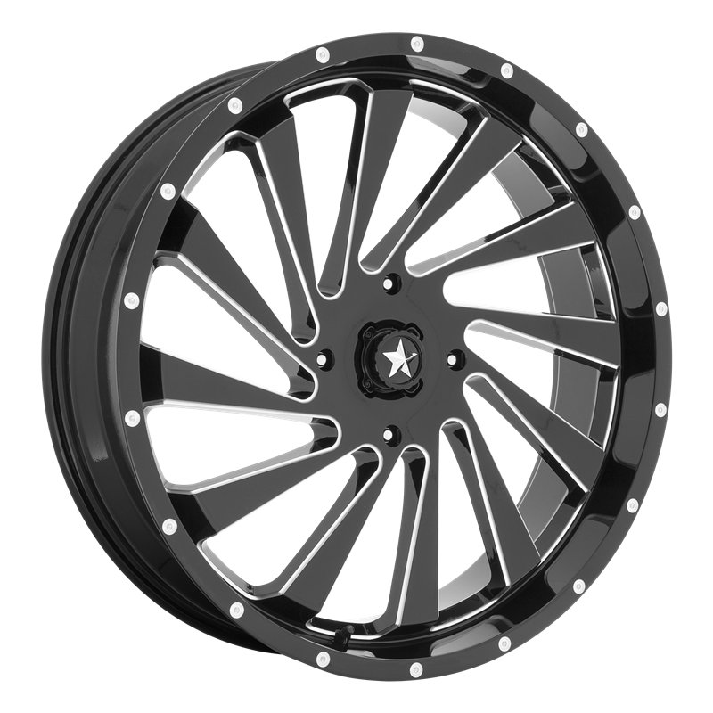MSA Offroad | M46 BLADE 18x7.0 ET0 - GLOSS BLACK MILLED