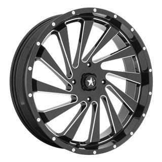 MSA Offroad | M46 BLADE 18x7.0 ET0 - GLOSS BLACK MILLED