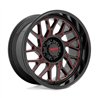 Moto Metal | MO805 22x10.0 ET-18 - GLOSS BLACK MILLED W/ RED TINT