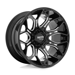 Moto Metal | MO808 SNIPER 20x10.0 ET-18 - GLOSS BLACK MILLED