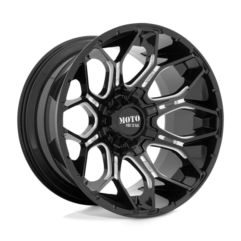Moto Metal | MO808 SNIPER 20x10.0 ET-18 - GLOSS BLACK MILLED