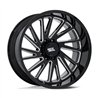 Moto Metal | MO811 COMBAT 22x12.0 ET-44 - GLOSS BLACK MILLED