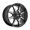 Moto Metal | MO970 17x9.0 ET-12 - GLOSS BLACK W/ MACHINED FACE