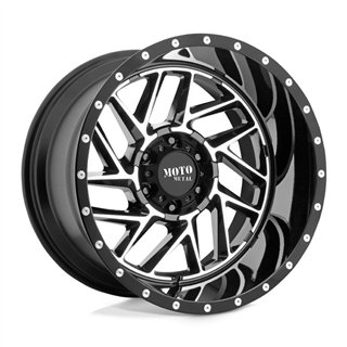 Moto Metal | MO985 BREAKOUT 20x9.0 ET0 - GLOSS BLACK MACHINED