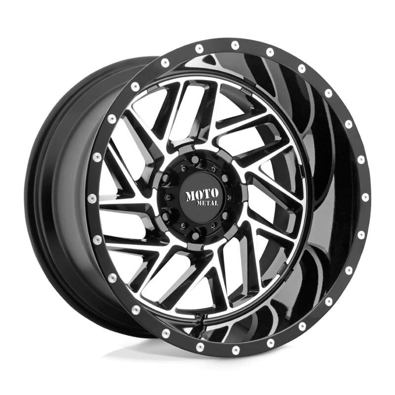 Moto Metal | MO985 BREAKOUT 20x9.0 ET0 - GLOSS BLACK MACHINED