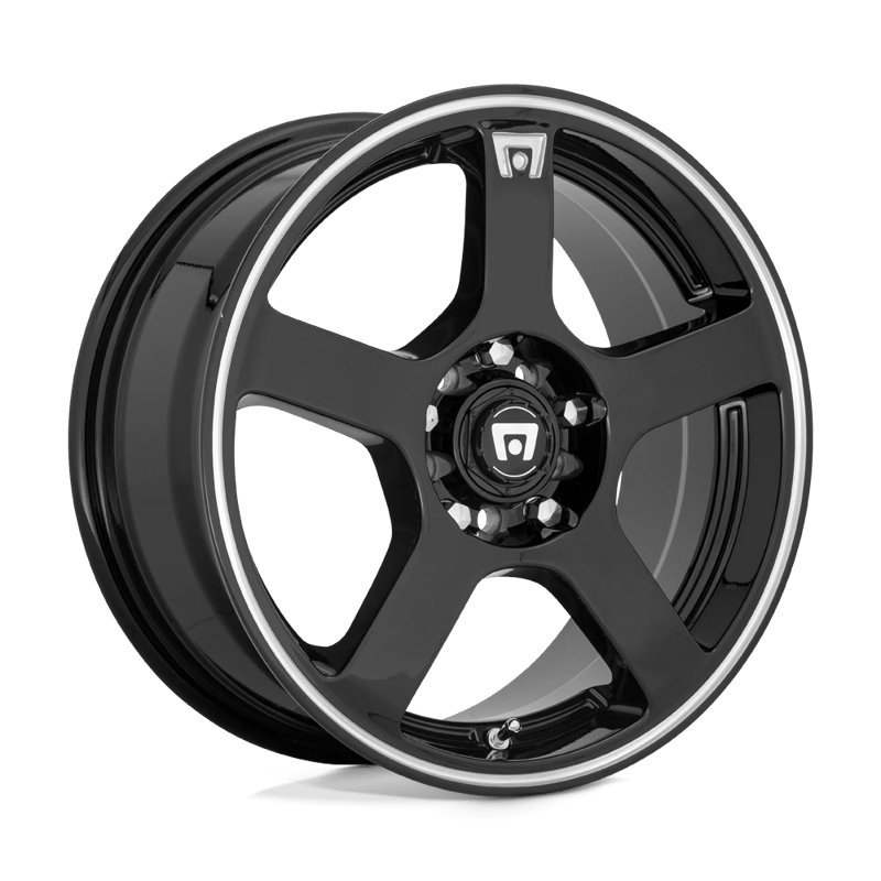 Motegi | MR116 FS5 16x7.0 ET40 - GLOSS BLACK W/ MACHINED FLANGE