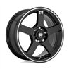Motegi | MR116 FS5 16x7.0 ET40 - GLOSS BLACK W/ MACHINED FLANGE