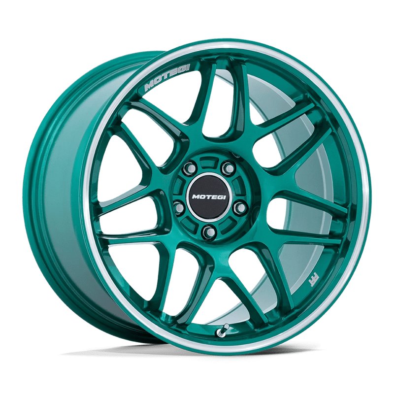 Motegi | MR158 TSUBAKI 18x8.5 ET42 - HOKKAIDO GREEN W/ MACHINED LIP