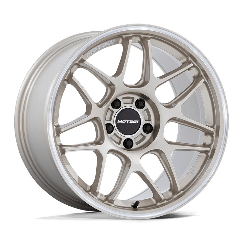 Motegi | MR158 TSUBAKI 18x10.5 ET35 - MOTORSPORT GOLD W/ MACHINED LIP