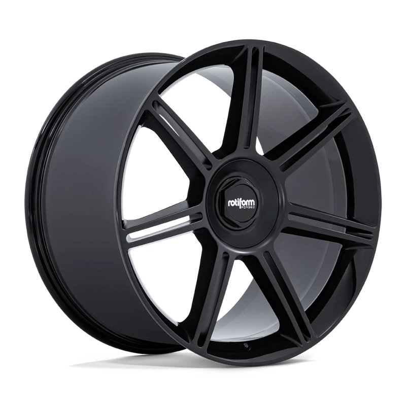 Rotiform | FRA 22x12.0 ET60 - GLOSS BLACK W/ M-BLACK SPOKES