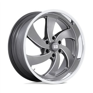 US Mag | U133 DESPERADO 22x10.0 ET25 - ANTHRACITE MILLED DIAMOND CUT LIP