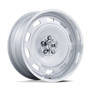 US Mag | UC143 SCOTTSDALE 20x10.0 ET6 - SILVER W/ DIAMOND CUT LIP