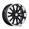 US Mag | UC145 RAMBLER 6 20x8.0 ET1 - GLOSS BLACK DIAMOND CUT LIP