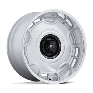 US Mag | UC146 ARLINGTON 20x10.0 ET6 - SILVER MATTE-BLACK CENTER W/ DIAMOND CUT-LIP