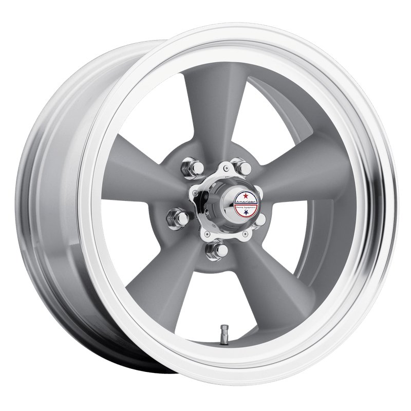 American Racing | VN309 TT O 15x7.0 ET-6 - VINTAGE SILVER W/ MACHINED LIP