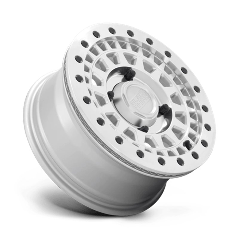 Black Rhino Hard Alloys | PARKER UTV BEADLOCK 14x7.0 ET51 - SILVER W/ MIRROR CUT FACE