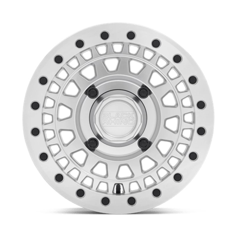 Black Rhino Hard Alloys | PARKER UTV BEADLOCK 14x7.0 ET51 - SILVER W/ MIRROR CUT FACE