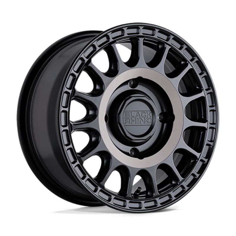 Black Rhino Hard Alloys | SANDSTORM UTV 15x7.0 ET36 - SEMI GLOSS BLACK W/ MACHINED TINT