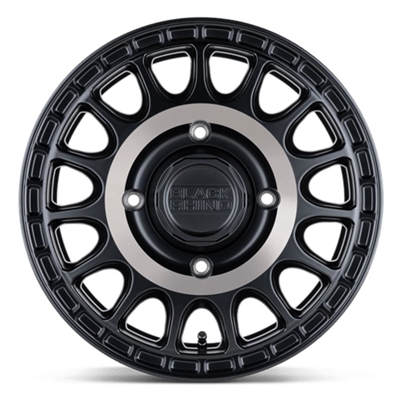 Black Rhino Hard Alloys | SANDSTORM UTV 15x7.0 ET36 - SEMI GLOSS BLACK W/ MACHINED TINT