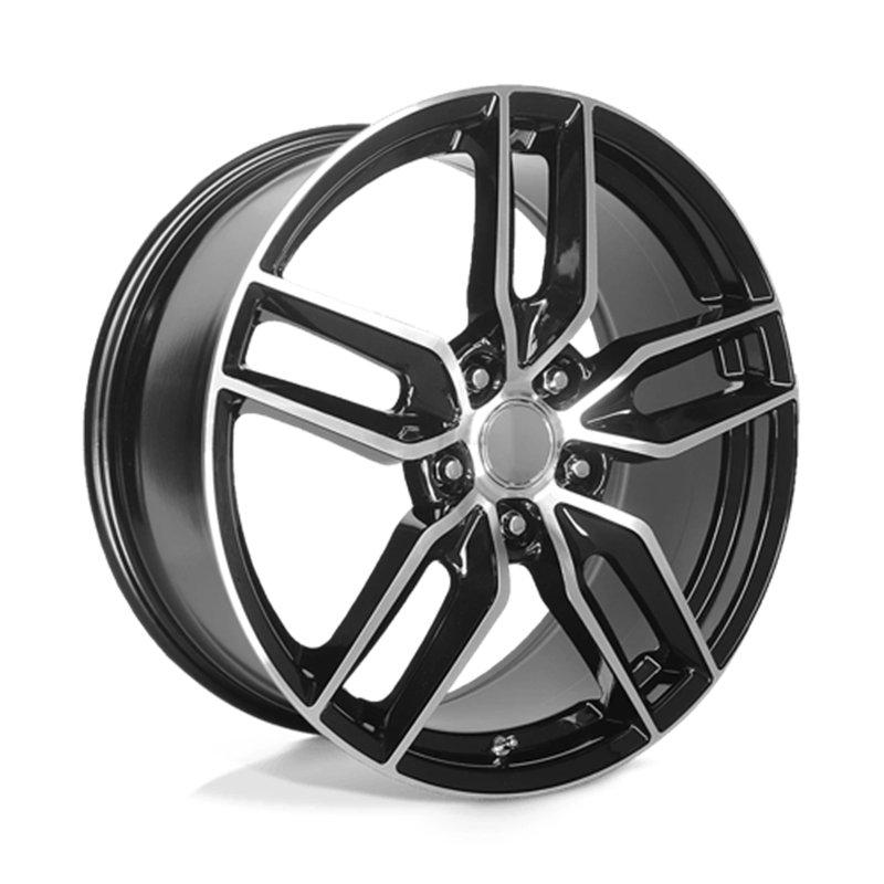 Performance Replicas | PR160 20x10.0 ET79 - GLOSS BLACK W/ MACHINED SPOKES
