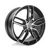 Performance Replicas | PR160 20x10.0 ET79 - GLOSS BLACK W/ MACHINED SPOKES