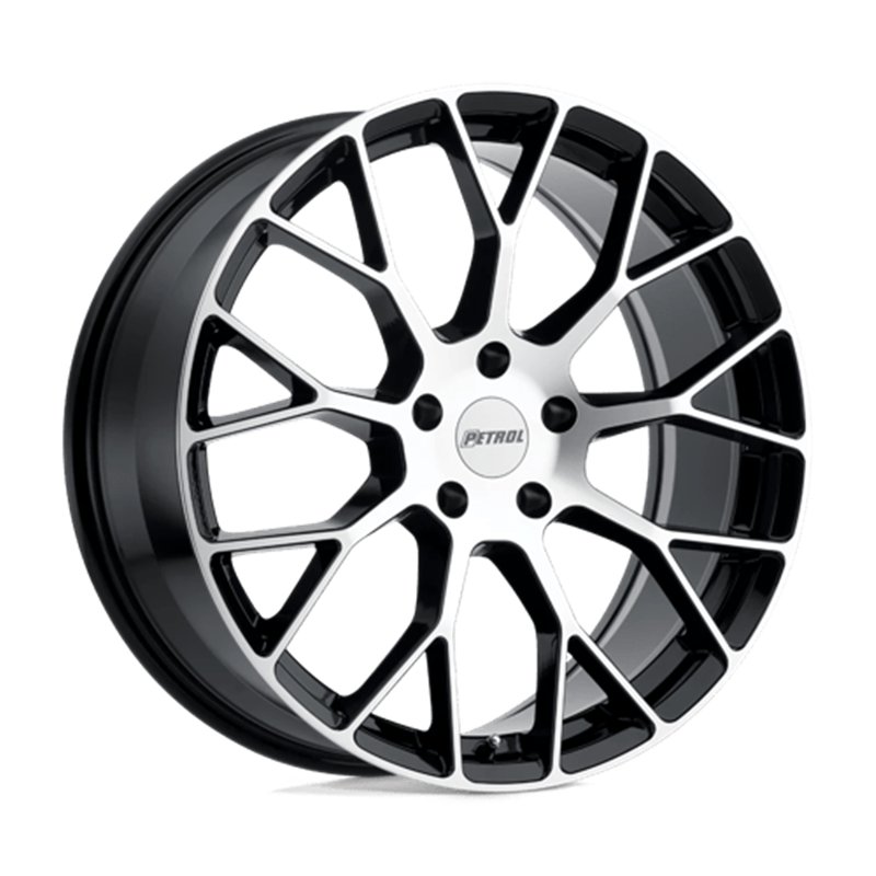 Petrol | P2B 16x7.0 ET40 - GLOSS BLACK W/ MACHINED FACE