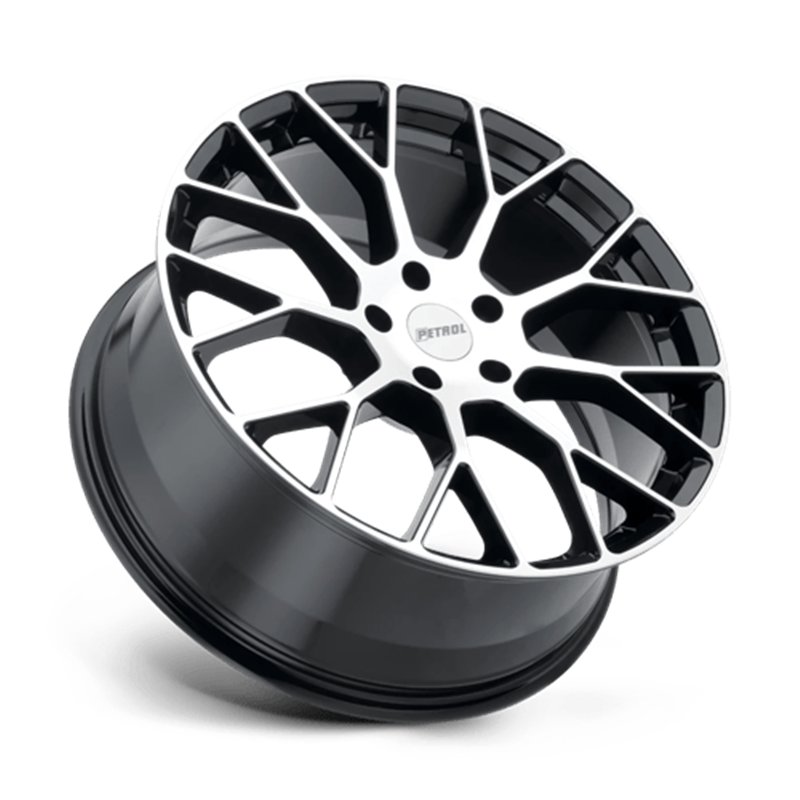 Petrol | P2B 16x7.0 ET40 - GLOSS BLACK W/ MACHINED FACE