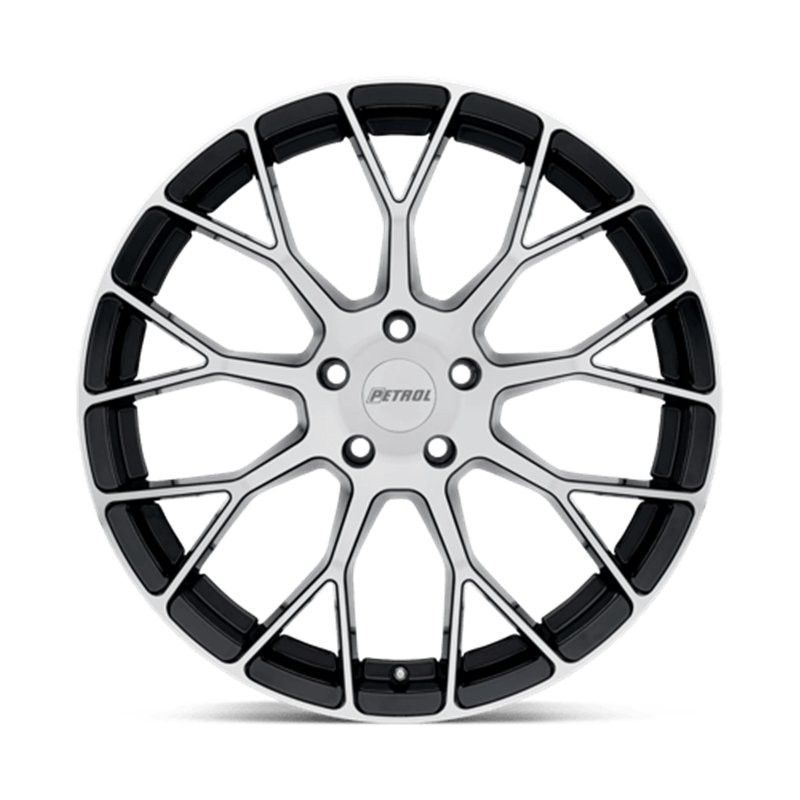 Petrol | P2B 16x7.0 ET40 - GLOSS BLACK W/ MACHINED FACE