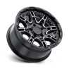 Level 8 | SLINGSHOT 16x8.5 ET10 - GLOSS BLACK W/ MACHINED FACE