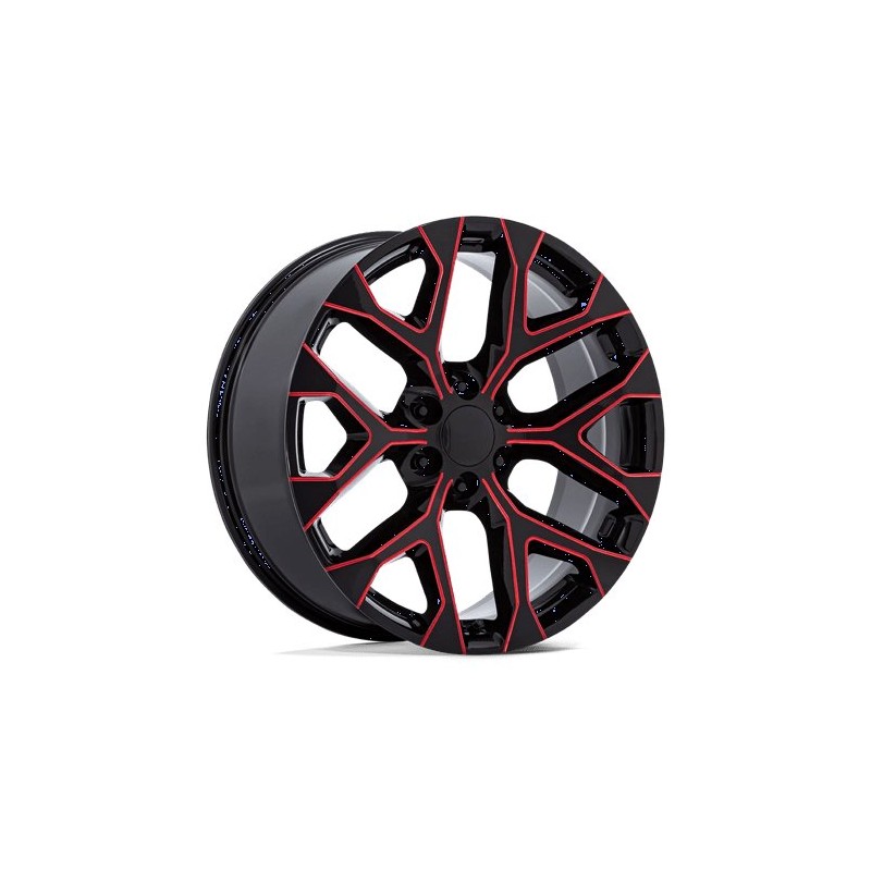 Performance Replicas | PR177 20x9.0 ET24 - GLOSS BLACK RED MILLED