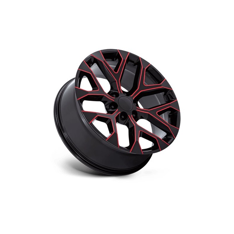 Performance Replicas | PR177 20x9.0 ET24 - GLOSS BLACK RED MILLED