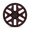 Performance Replicas | PR177 20x9.0 ET24 - GLOSS BLACK RED MILLED