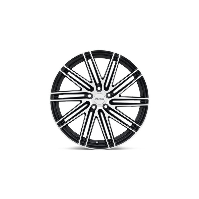 Petrol | P1C 17x8.0 ET40 - GLOSS BLACK W/ MACHINED FACE