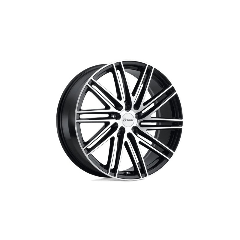 Petrol | P1C 17x8.0 ET40 - GLOSS BLACK W/ MACHINED FACE