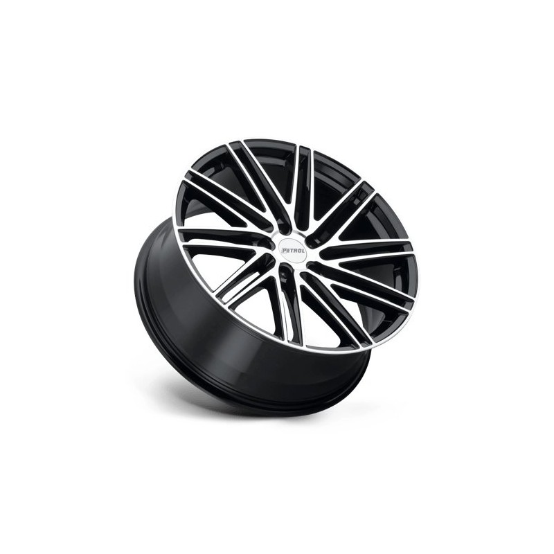 Petrol | P1C 17x8.0 ET40 - GLOSS BLACK W/ MACHINED FACE