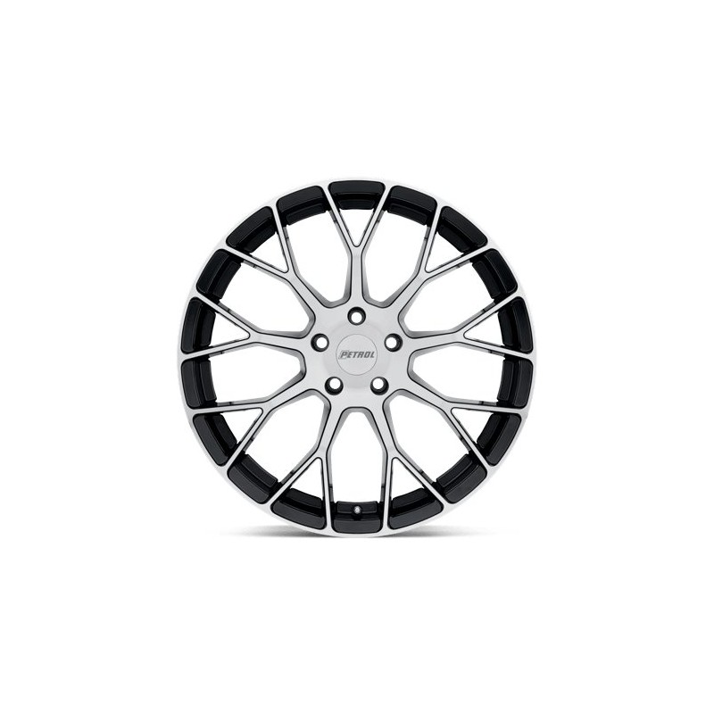 Petrol | P2B 17x8.0 ET40 - GLOSS BLACK W/ MACHINED FACE