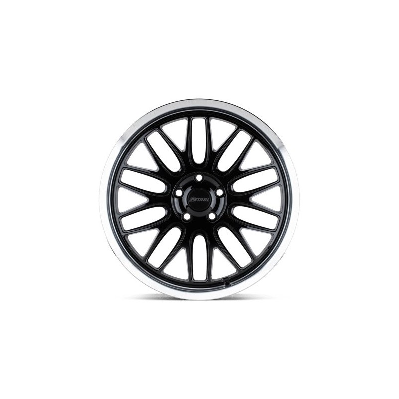 Petrol | P4C 17x8.0 ET40 - GLOSS BLACK W/ MACHINED CUT LIP