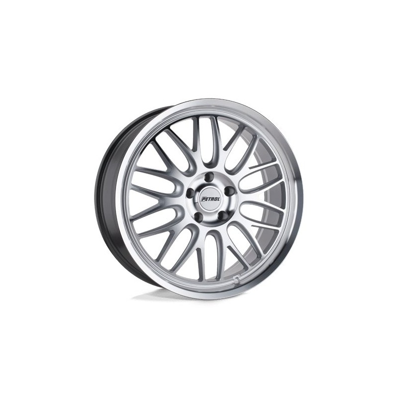 Petrol | P4C 17x8.0 ET40 - SILVER W/ MACHINED FACE & LIP