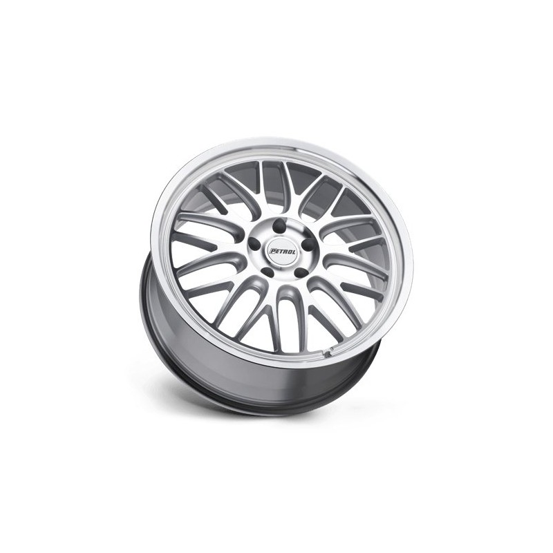 Petrol | P4C 17x8.0 ET40 - SILVER W/ MACHINED FACE & LIP