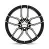 Petrol | P5C 17x8.0 ET40 - GLOSS BLACK W/ MACHINED FACE