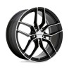 Petrol | P5C 17x8.0 ET40 - GLOSS BLACK W/ MACHINED FACE