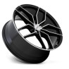 Petrol | P5C 17x8.0 ET40 - GLOSS BLACK W/ MACHINED FACE