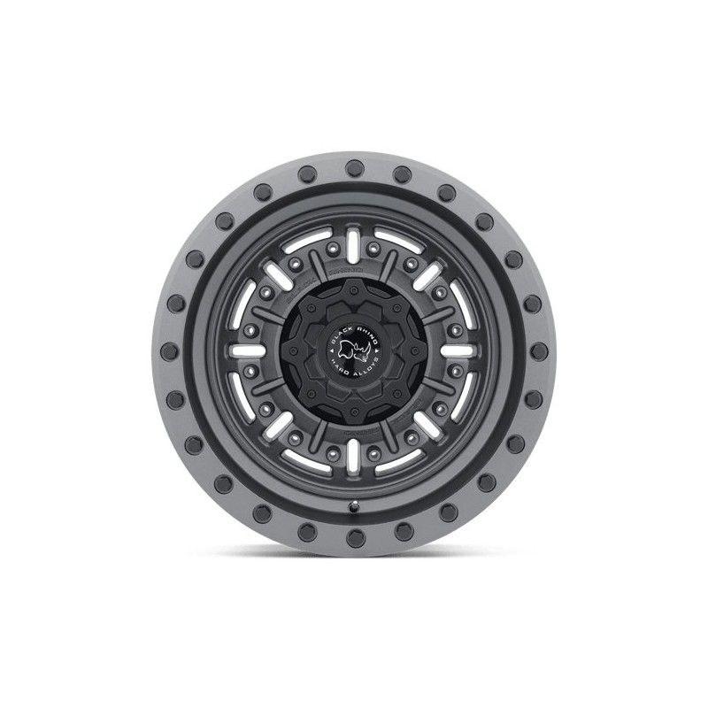 Black Rhino Hard Alloys | ABRAMS 17x8.5 ET-18 - TEXTURED MATTE GUNMETAL
